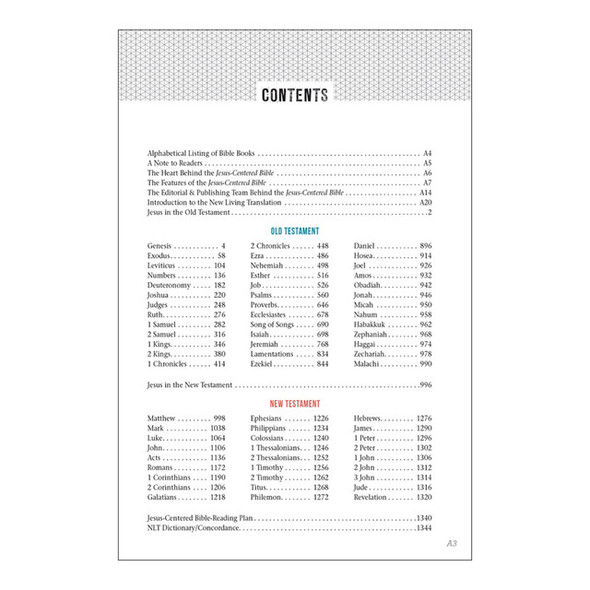 Jesus-Centered Bible NLT, Softcover