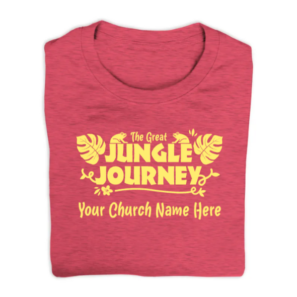 Easy Custom VBS T-Shirt - One Color Design - Great Jungle Journey VBS - VGJJ061