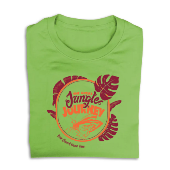 Easy Custom VBS T-Shirt - Two Color Design - Great Jungle Journey VBS - VGJJ070