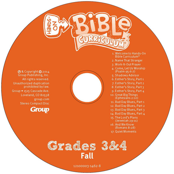 Fall 2024 Hands-On Bible Curriculum Grades 3-4 CD