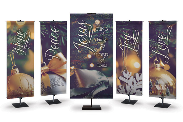 Church Banner - Tree Ornaments - Hope