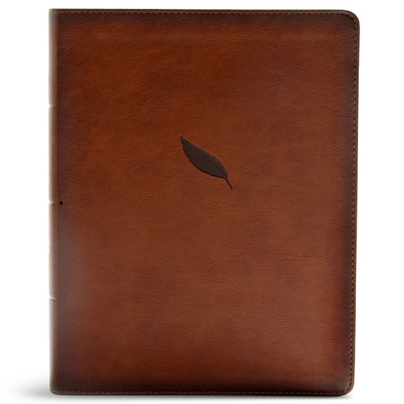 CSB Legacy Notetaking Bible, Tan LeatherTouch - Bulk Case of 8