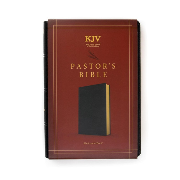 KJV Pastor's Bible, Black LeatherTouch - Bulk Case of 12
