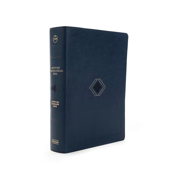 CSB Day-by-Day Chronological Bible, Navy LeatherTouch - Bulk Case of 12