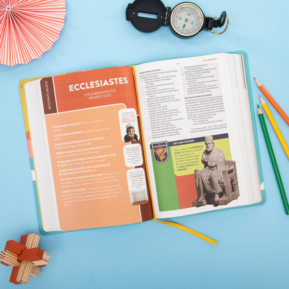 CSB Explorer Bible for Kids, Hello Sunshine LeatherTouch - Bulk Case of 12