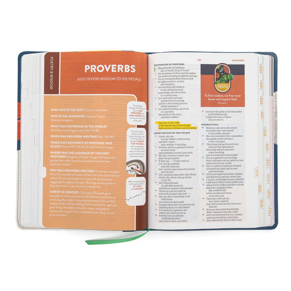 CSB Explorer Bible for Kids, Blast Off LeatherTouch, Indexed - Bulk Case of 12