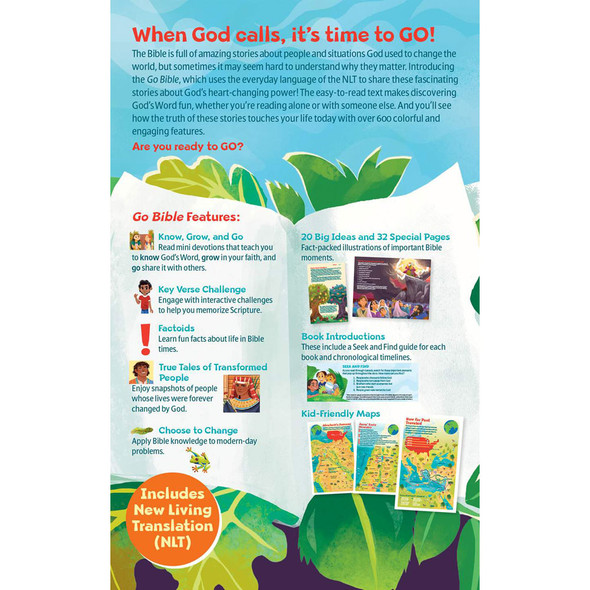 NLT Go Bible for Kids - Softcover