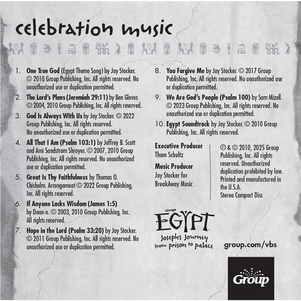 Celebration Take-Home Music CD - Egypt VBS 2025 by Group