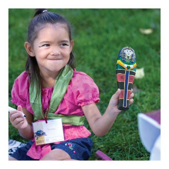 Sculpted Paper Sarcophagus (Pkg. of 10) - Egypt VBS 2025 by Group