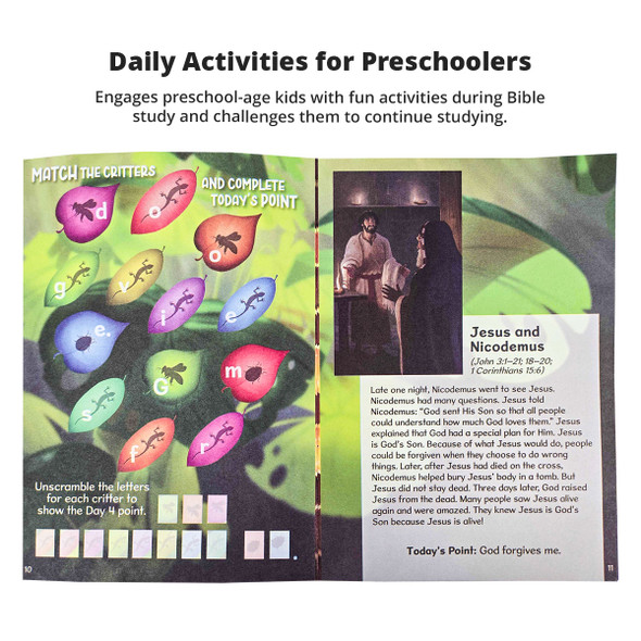 Preschool Activity Book - For 3s to Kindergarteners - Magnified! VBS 2025 by Lifeway