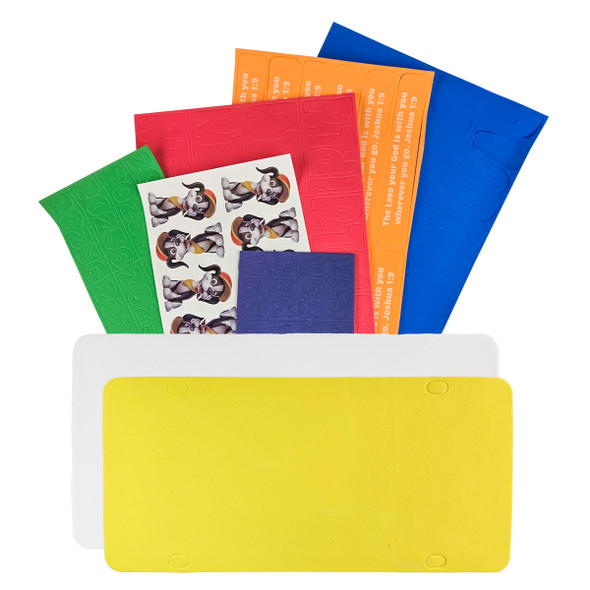 License Plate Craft Kit (Pkg of 12) - Road Trip VBS 2025 by Cokesbury