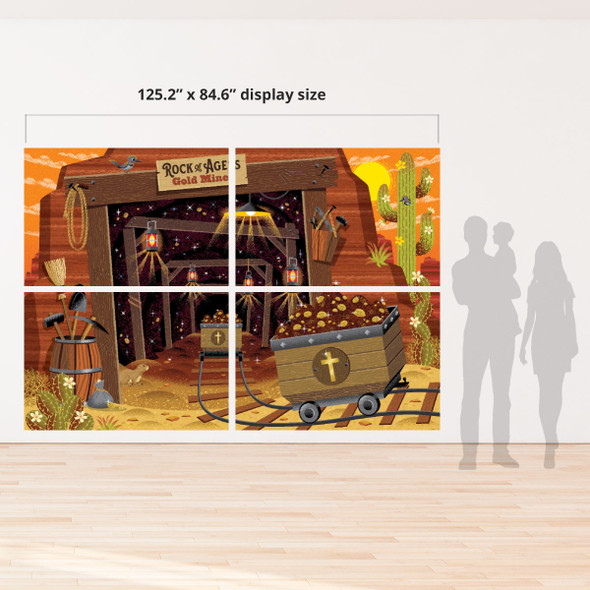 Scene Setter Gold Mine, Ranch, Train (Pack of 18 panels) - Wonder Junction VBS 2025 by Answers