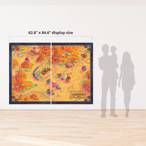 Scene Setter Logo, Verse, Map (Pack of 6 panels) - Wonder Junction VBS 2025 by Answers