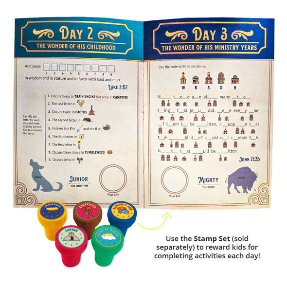 KJV Adventure Guide and Sticker set Pre-Primary/Toddler (Pack of 10 sets) - Wonder Junction VBS 2025 by Answers