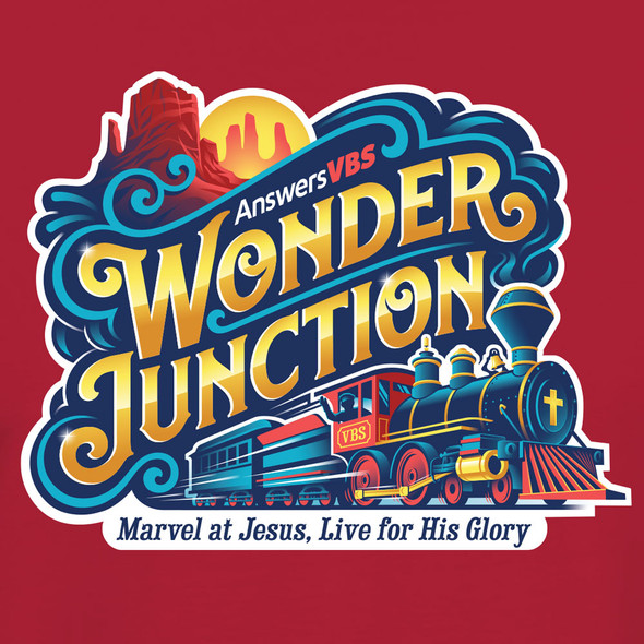 Red T-shirt A-S - Wonder Junction VBS 2025 by Answers