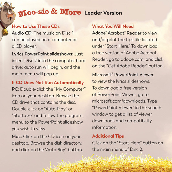 Moo-sic & More Leader Version 2-CD Set - Yee-Haw VBS 2025 by Group