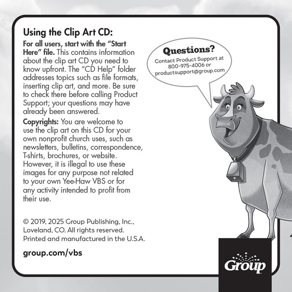 Clip Art & Resources CD - Yee-Haw VBS 2025 by Group