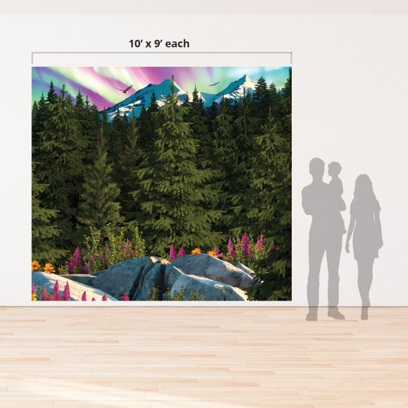 Northern Wilderness Fabric Wall Hanging Extension Set (set of 2) - True North VBS 2025 by Group
