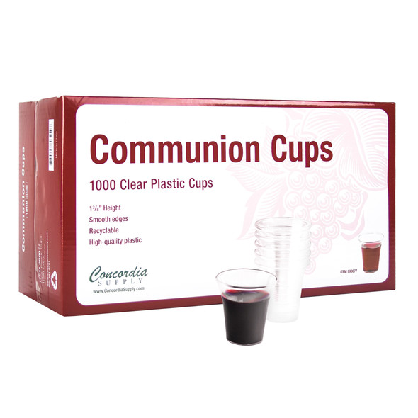 Communion Cups - Premium Disposable (Box of 1,000) - Concordia Supply