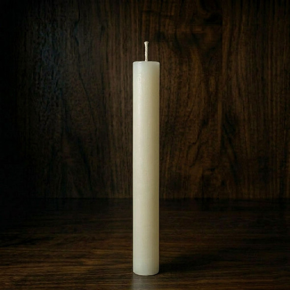 51% Beeswax Candle 1-1/2" x 33-1/2" Plain End (2) - Emkay
