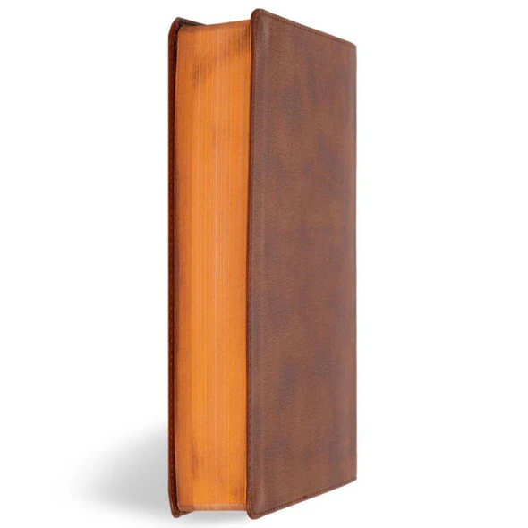 CSB Oswald Chambers Bible, Saddle LeatherTouch