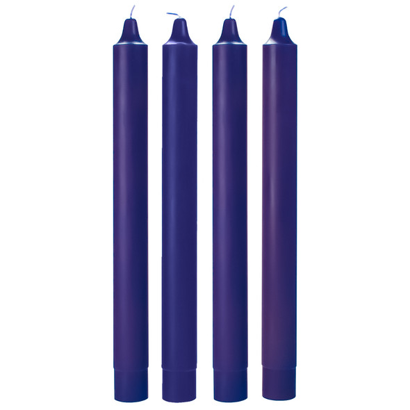 17" x 1.5" Beeswax Advent Candles (4 Purple)