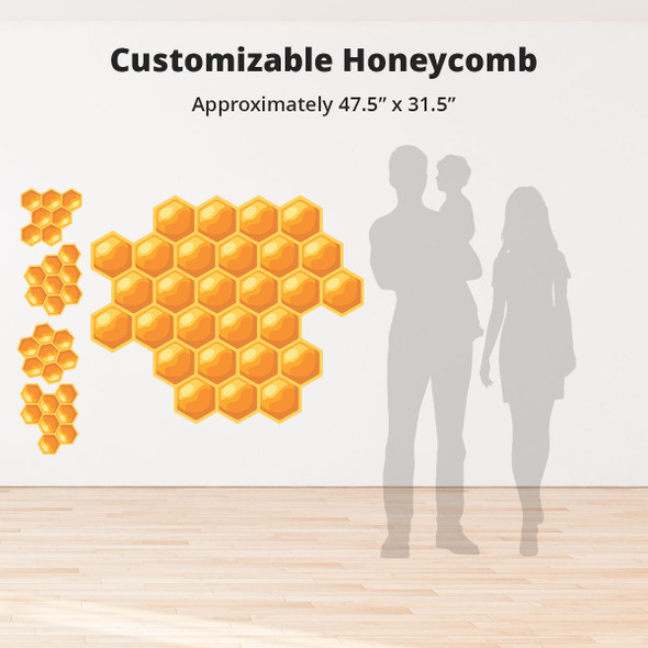 6 Bees and Honeycomb Set - VBS Display - (47.25 in. x 31.5 in.) - Magnified VBS 2025 by Lifeway