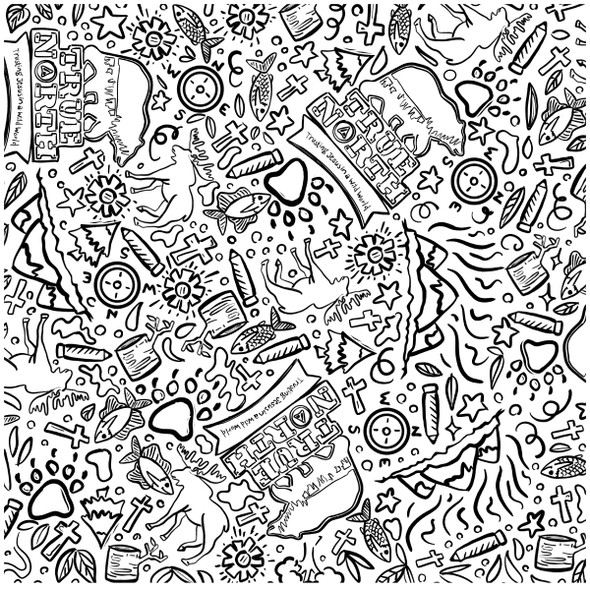 Giant Coloring Page, True North Theme Collection - 3ft x 3ft -  (Set of 6 Assorted Designs) - True North VBS 2025