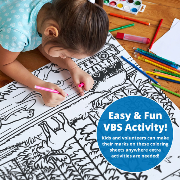 Giant Coloring Page, True North Larger Table-Top Edition - 3ft x 6ft - (Pack of 3, Same Design) - True North VBS 2025