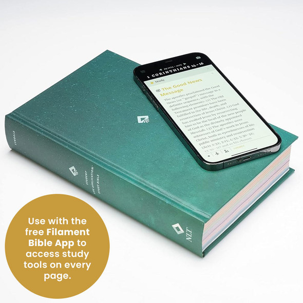 NLT Student Life App. Study Bible, Filament Enabled Ed. - Charcoal Striped LeatherLike