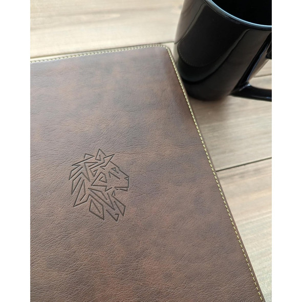 NLT Courage For Life Study Bible for Men, Indexed (Imitation Leather, Rustic Brown) - Bulk Case of 10