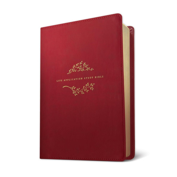 NLT Life Application Study Bible, Third Edition, Large Print (Leatherlike, Berry) - Case of 6