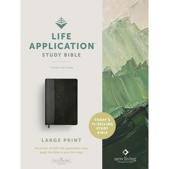 NLT Life Application Study Bible, Third Edition, Large Print (Leatherlike Black/Onyx) - Case of 6