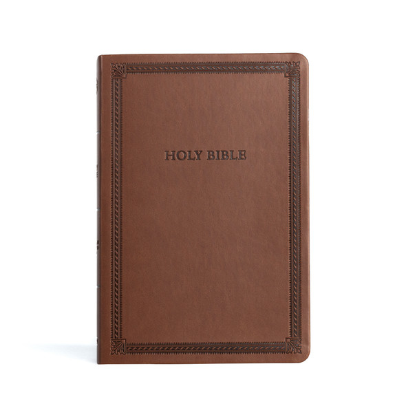 CSB Large Print Thinline Bible, Large Print, (LeatherTouch, Brown) - Bulk Case of 16