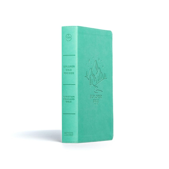 CSB Explorer Bible for Kids (LeatherTouch, Light Teal Mountains) - Bulk Case of 12