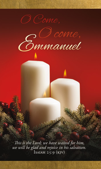 Bulletin - Christmas - O come, O come, Emmanuel