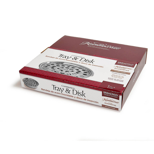 Communion Tray - Silver Stainless Steel
