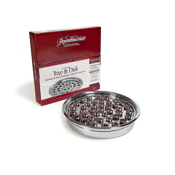 Communion Tray - Silver Stainless Steel