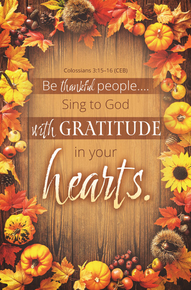 Bulletin - Thanksgiving - Gratitude in Your Heart