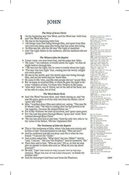 NASB 2020 Side-Column Reference Bible, Black Leathertex - Bulk Case of 10