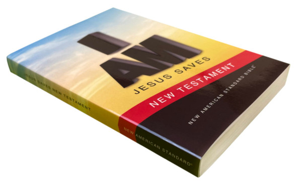NASB 2020 Jesus Saves New Testament, Full-Color Paperback - Bulk Case of 40