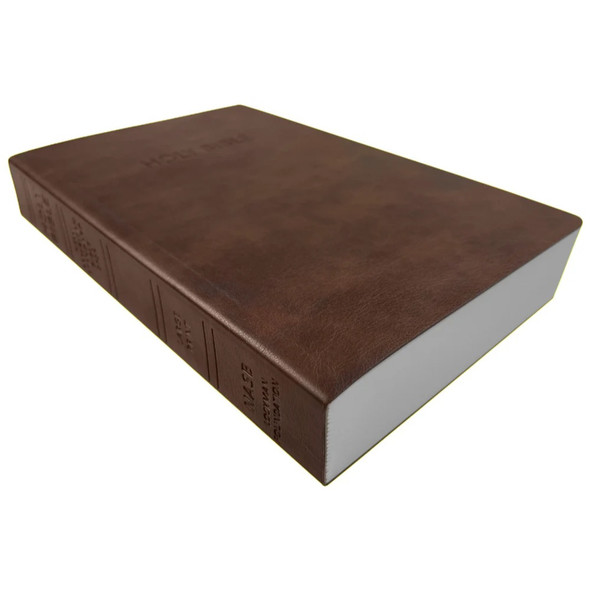 NASB 2020 Large Print Text Bible, Brown Leathertex - Bulk Case of 16