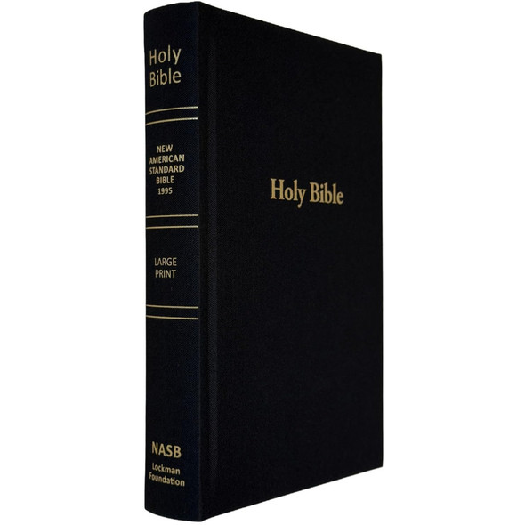 NASB Pew Bible, Large Print (Hardcover, Black) - Bulk Case of 16