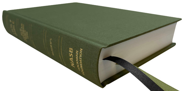 NASB 2020 Reader's Bible, Olive Cloth over Board