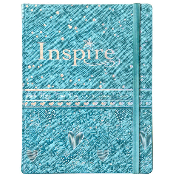 NLT Inspire Bible for Girls (Hardcover, Aqua) - Bulk Case of 12