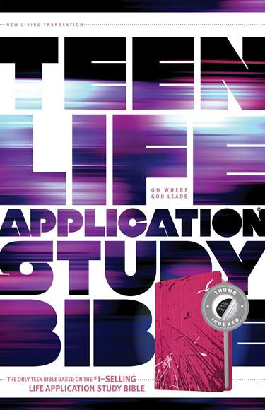NLT Teen Life Application Study Bible, Pink LeatherLike, Indexed - Bulk Case of 12