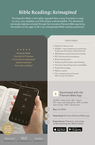 NLT Thinline Center-Column Reference Bible (Filament-Enabled), Peony Rich Teal LeatherLike, Indexed - Bulk Case of 20