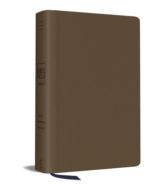 The Bible Recap 365-Day Chronological Study Bible (Imitation Leather, Brown) - Bulk Case of 8