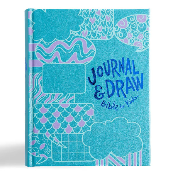 CSB Journal and Draw Bible for Kids (LeatherTouch Over Board, Teal)