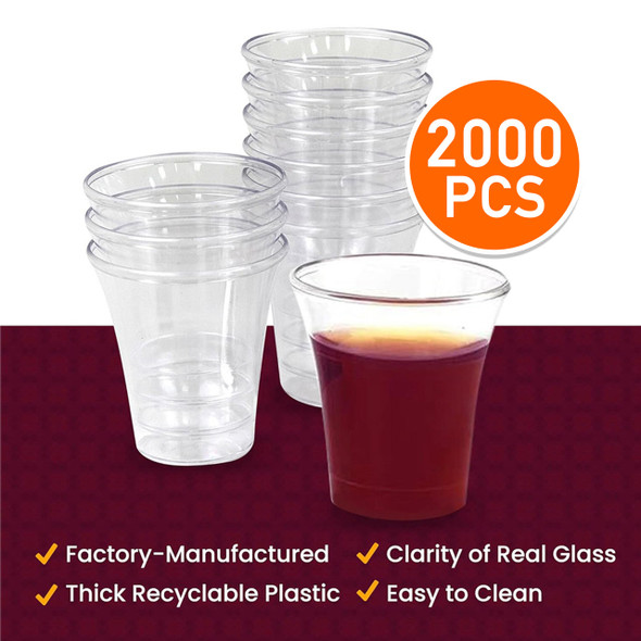 Communion Cups Premium Plastic Disposable (Box of 2,000) - Concordia Supply